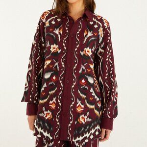 FARM Rio Sand Ainika Pineapple Ikat Shirt